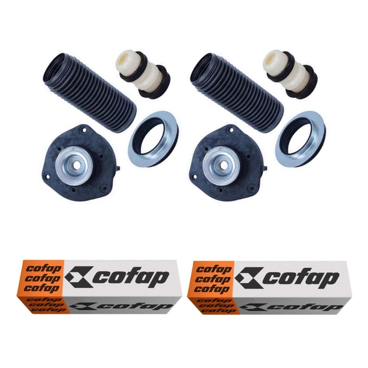 Par Kit do Amortecedor Rolamento Batente Coifa Coxim Dianteiro - Cofap - Tkc01115