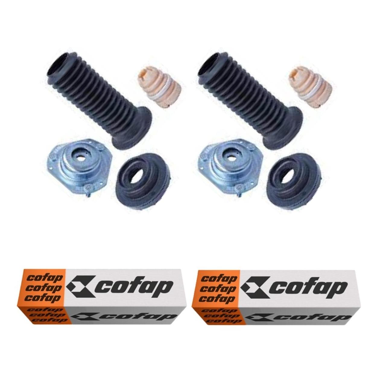 Par Kit do Amortecedor Rolamento Batente Coifa Coxim Dianteiro - Cofap - Tkc08119