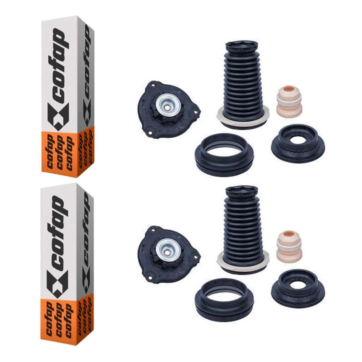 Par Kit do Amortecedor Batente Coifa Coxim Rolamento Dianteiro - Cofap - Tkc52001