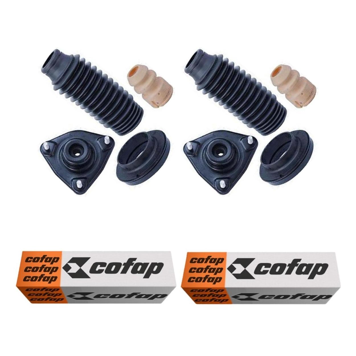 Par Kit do Amortecedor Rolamento Batente Coifa Coxim Dianteiro - Cofap - Tkc32106