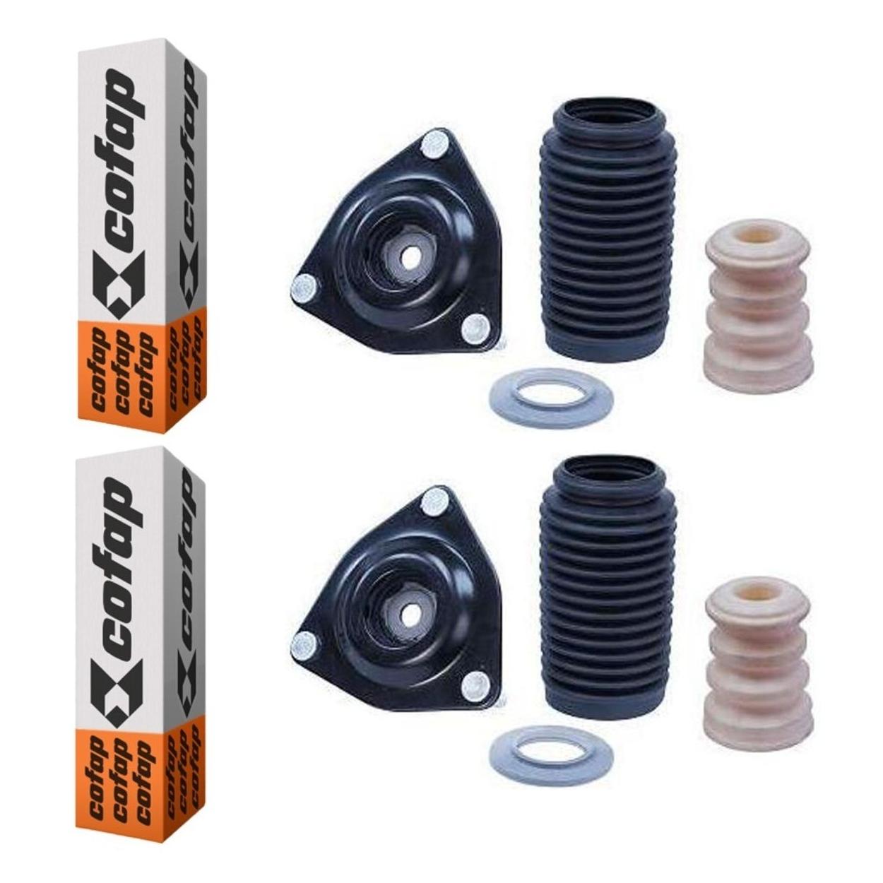 Par Kit do Amortecedor Rolamento Batente Coifa Coxim Dianteiro - Cofap - Tkc39002