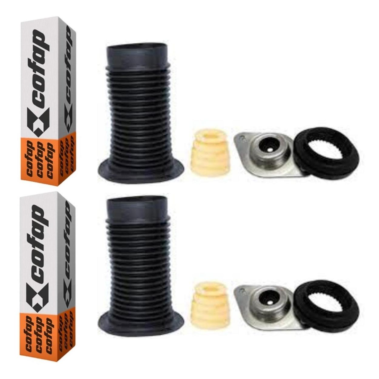 Par Kit do Amortecedor Batente Coifa Coxim Rolamento Dianteiro - Cofap - Tkc18106
