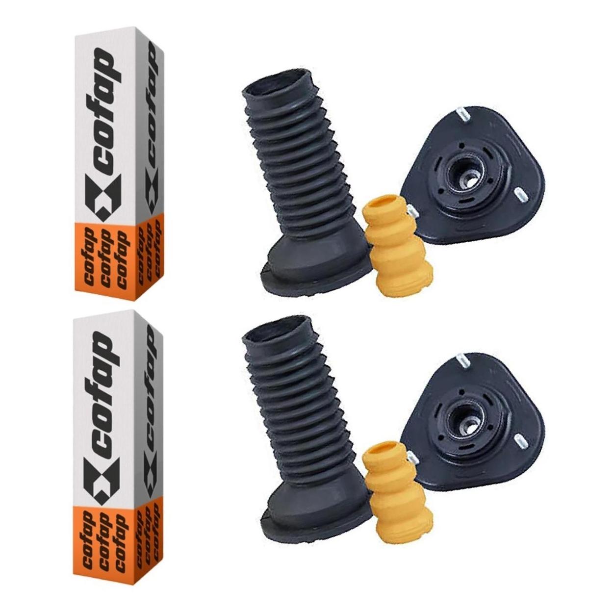 Par Kit do Amortecedor Batente Coifa Coxim Rolamento Dianteiro - Cofap - Tkc22002