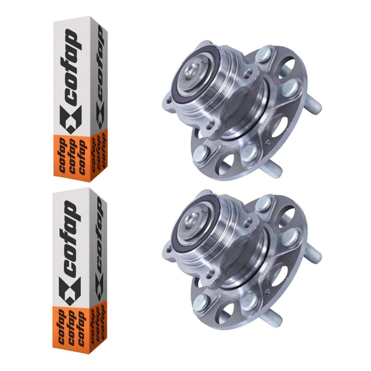 Par Cubo Roda 5 Furos Rolamento Abs Traseiro - Cofap - Crc10001