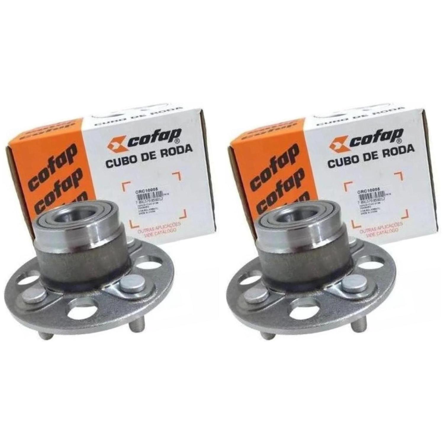 Par Cubo Roda Rolamento S/Abs Traseiro - Cofap - Crc10005