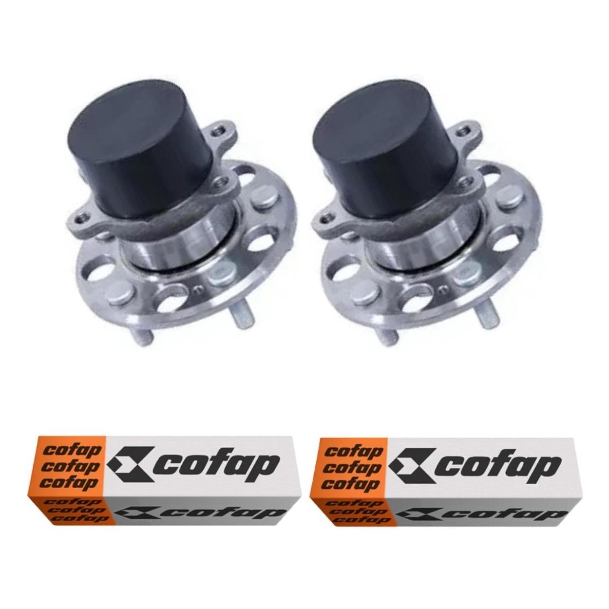 Par Cubo Roda 5 Furos Rolamento Abs Traseiro - Cofap - Crc32002