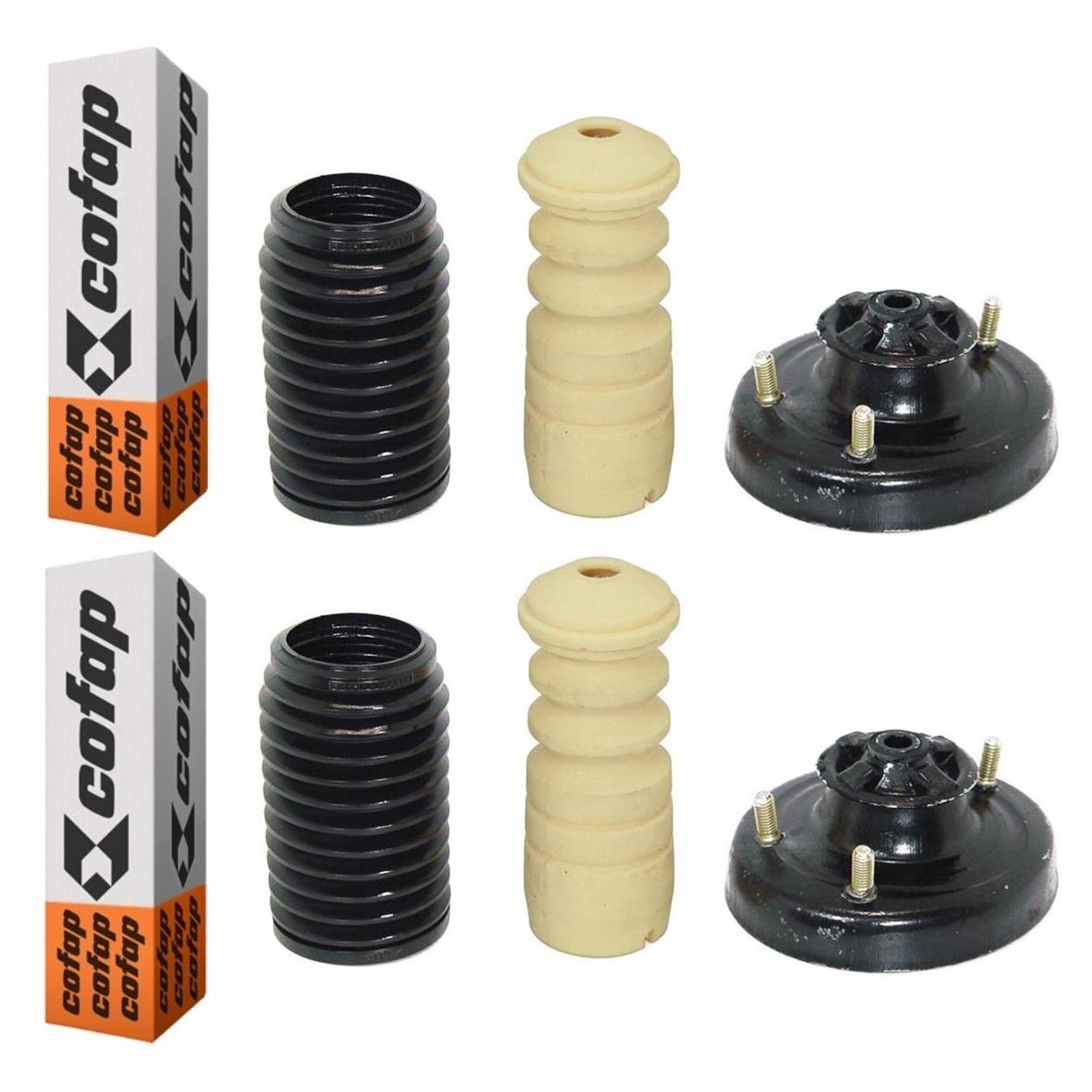 Par Kit do Amortecedor Rolamento Batente Coifa Coxim Traseiro - Cofap - Tkc08201