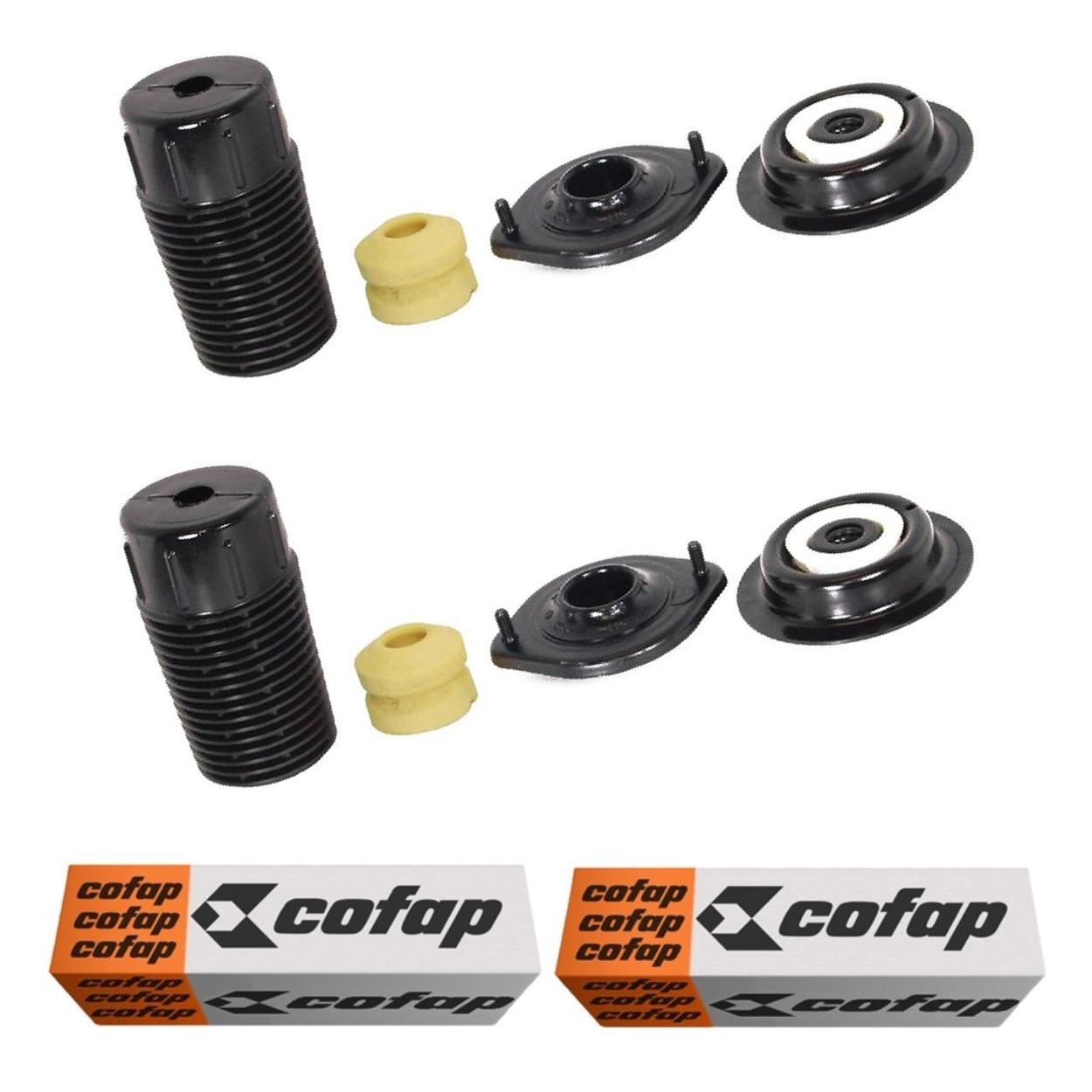 Par Kit do Amortecedor Batente Coifa Coxim Rolamento Dianteiro - Cofap - Tkc04106