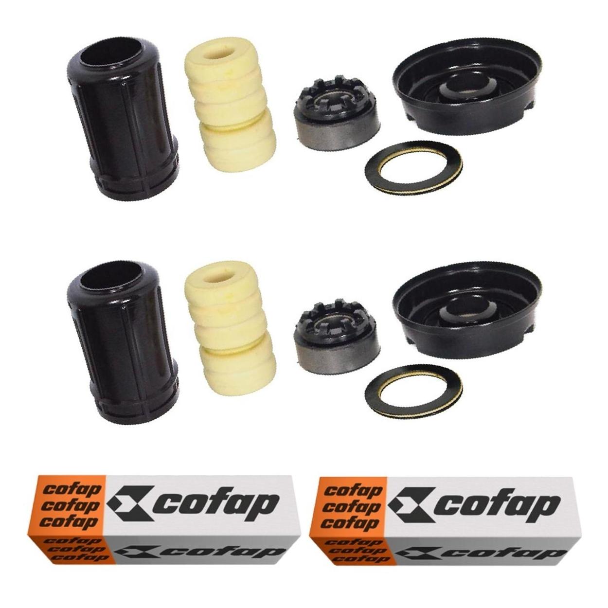 Par Kit do Amortecedor Batente Coifa Coxim Rolamento Dianteiro - Cofap - Tkc03101