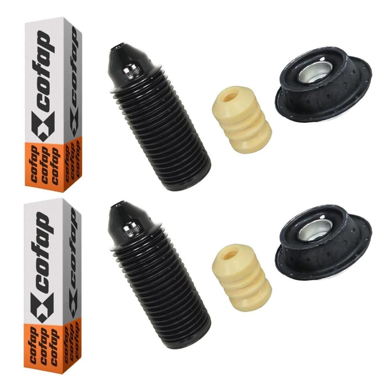 Par Kit do Amortecedor Rolamento Batente Coifa Coxim Dianteiro - Cofap - Tkc01103