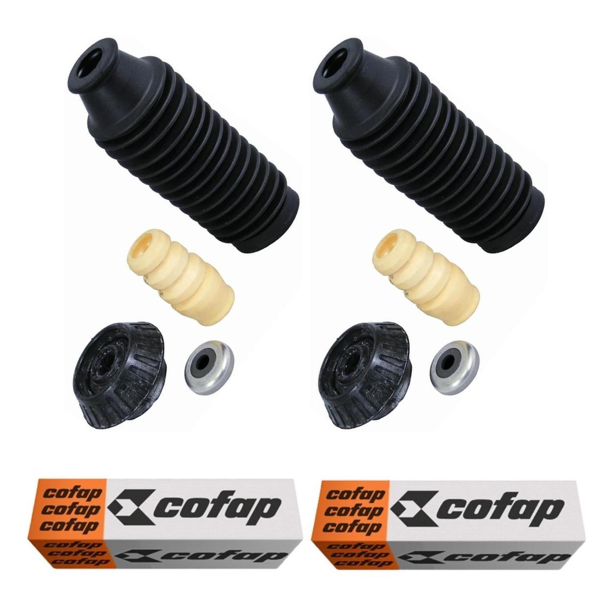 Par Kit do Amortecedor Rolamento Batente Coifa Coxim Dianteiro - Cofap - Tkc10104