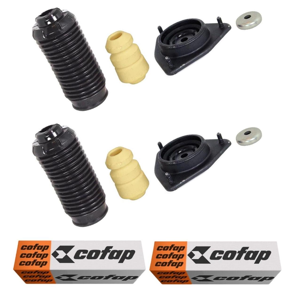 Par Kit do Amortecedor Rolamento Batente Coifa Coxim Dianteiro - Cofap - Tkc08103