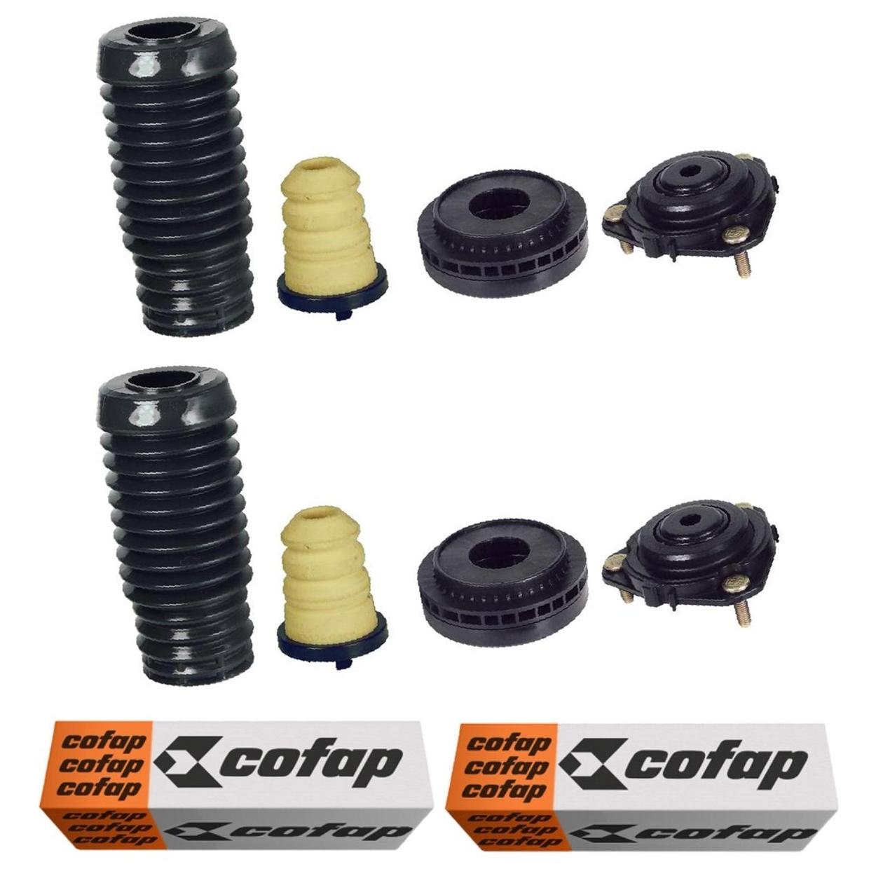 Par Kit do Amortecedor Rolamento Batente Coifa Coxim Dianteiro - Cofap - Tkc08105
