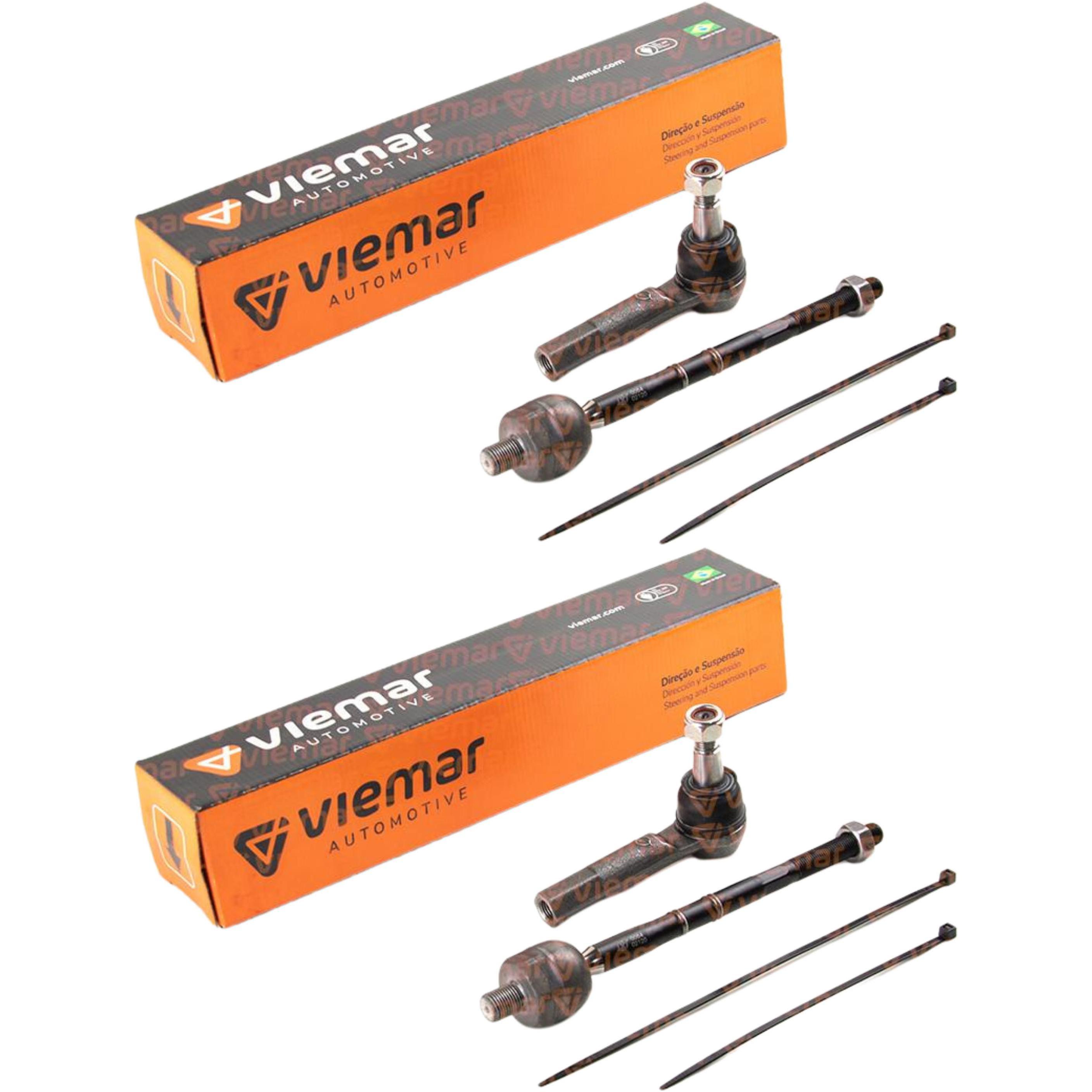 Par de Terminais de Direção e Axial - Viemar - 750106