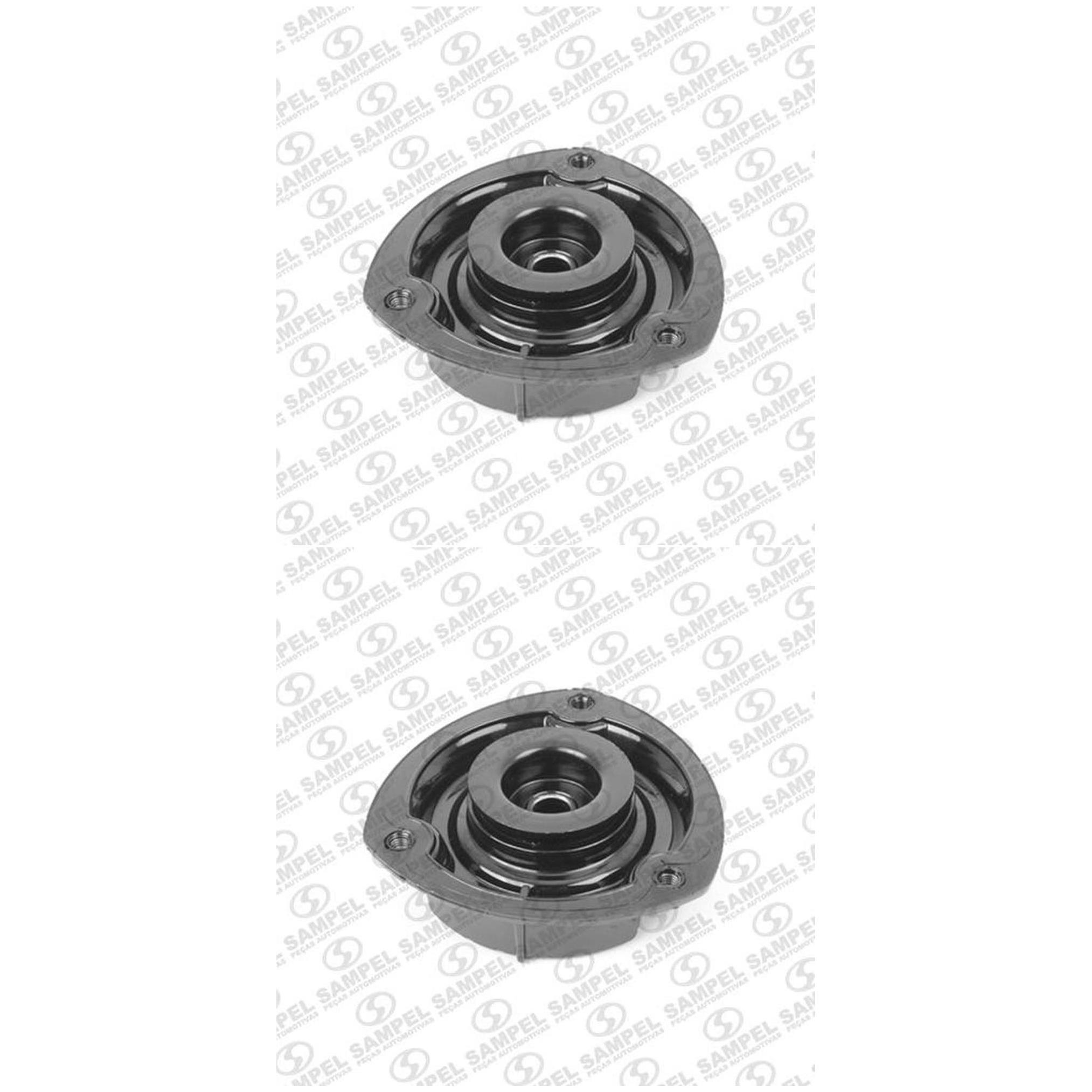 Par Suporte Do Amortecedor Dianteiro - Sem Rolamento - Sampel - 4984