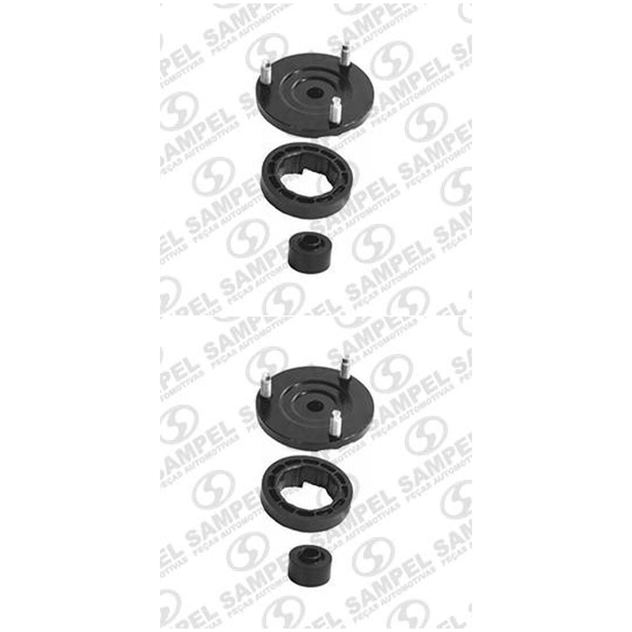 Par Suporte Do Amortecedor Dianteiro Com Calço De Mola Desnivela - Sampel - 3172