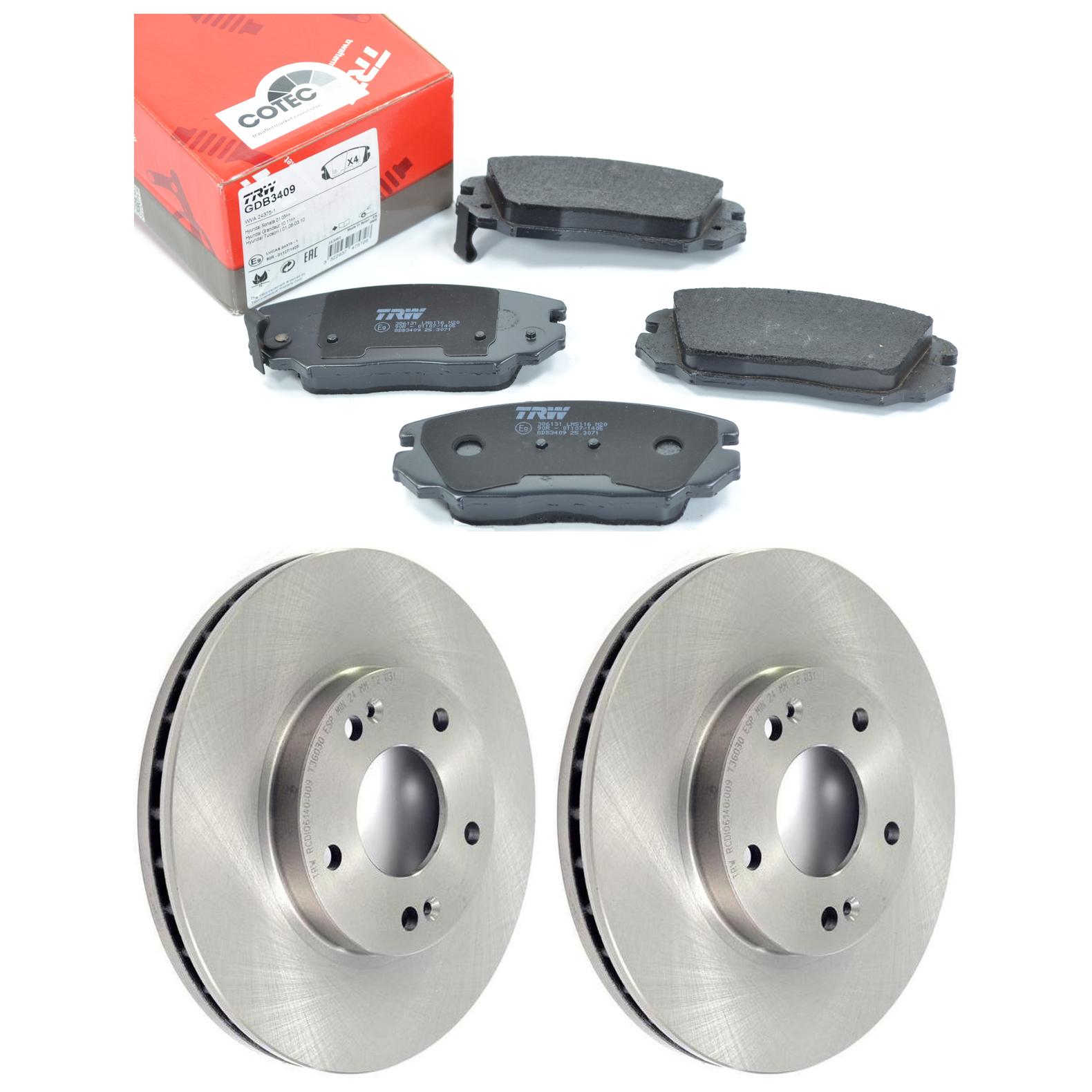 Kit Disco e Pastilha Dianteira - TRW - GDB3409 - RCDI06140