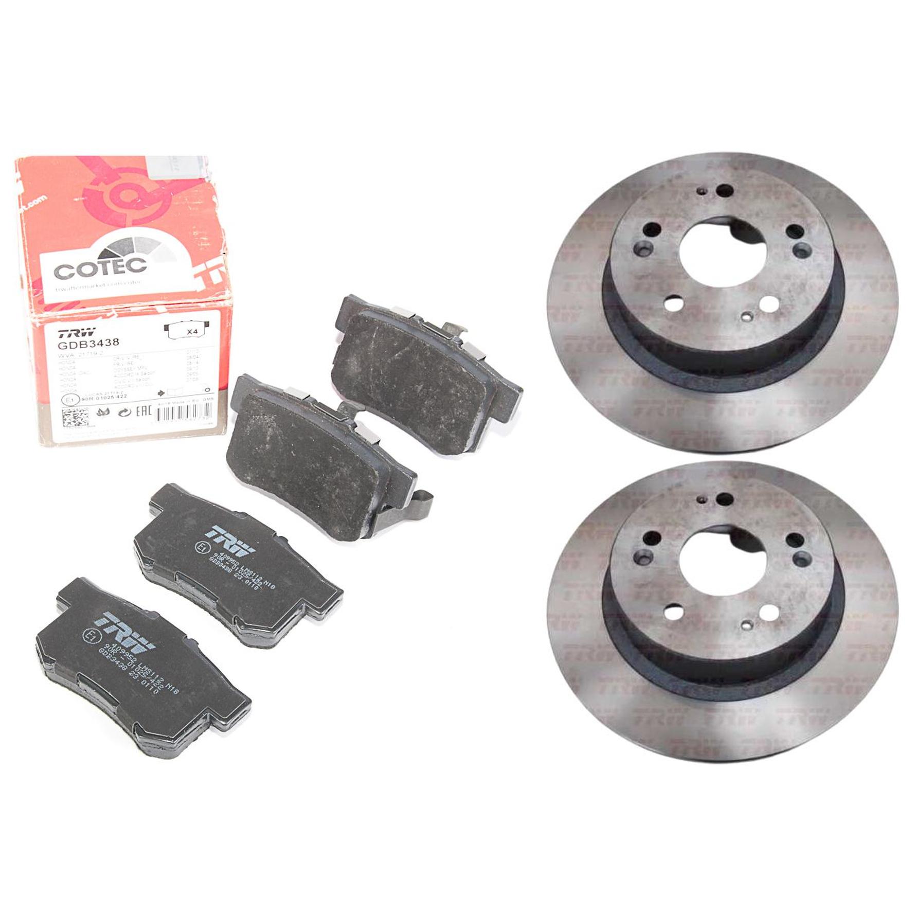 Kit Disco e Pastilha Traseira - TRW - GDB3438 - RPDI04600
