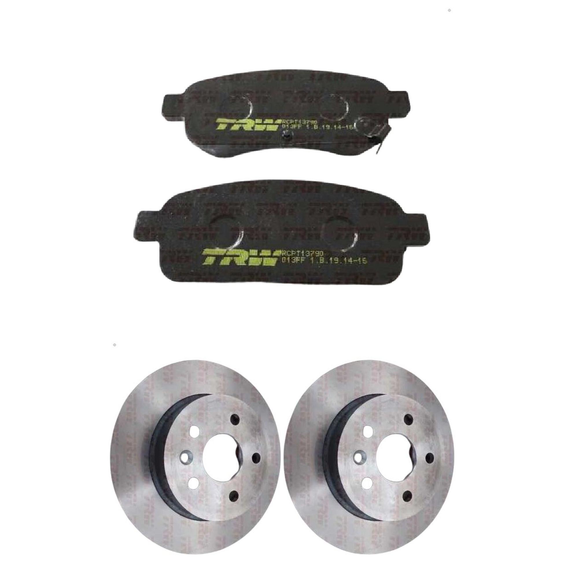 Kit Disco e Pastilha Traseira - TRW - RCPT13790 - RPDI04580
