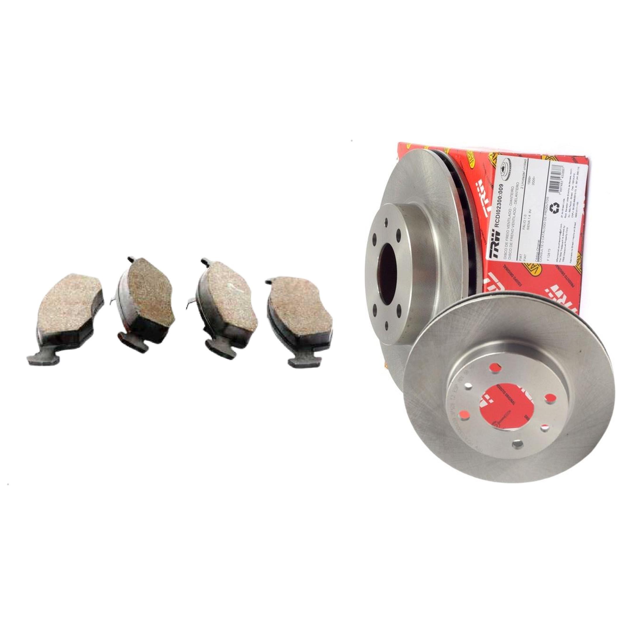 Kit Disco e Pastilha Dianteira - TRW - RCPT04270 - RCDI02300