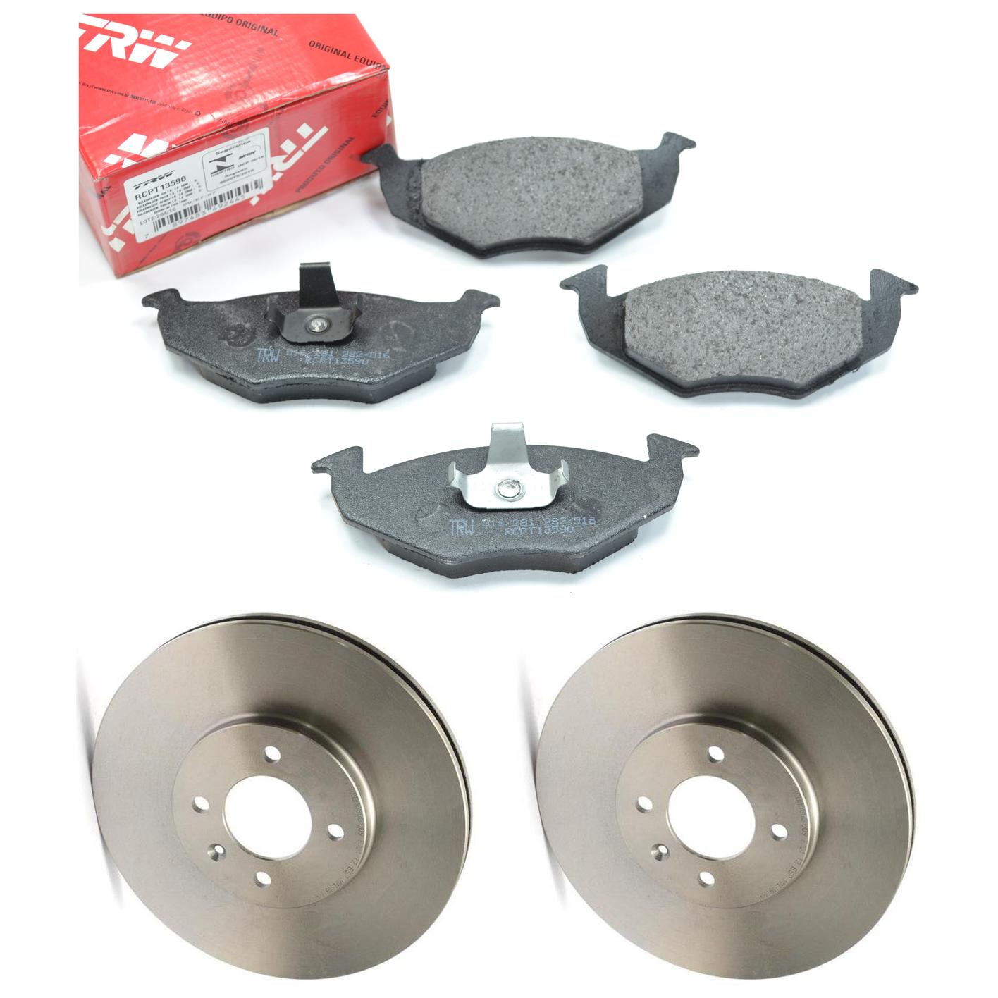 Kit Disco e Pastilha Dianteira - TRW - RCPT13590 - RCDI10800