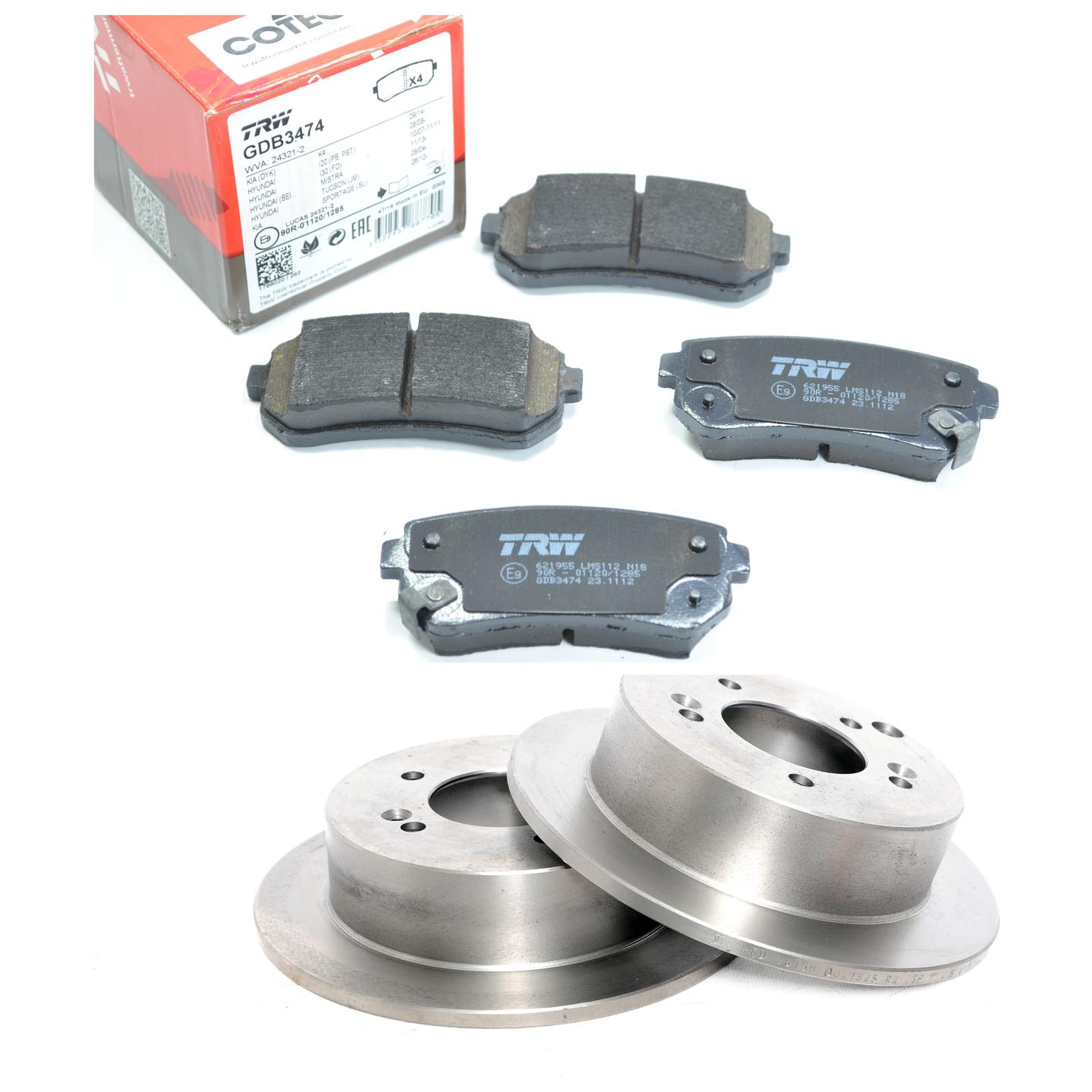 Kit Disco e Pastilha Traseira - TRW - GDB3474 - RCDI06150