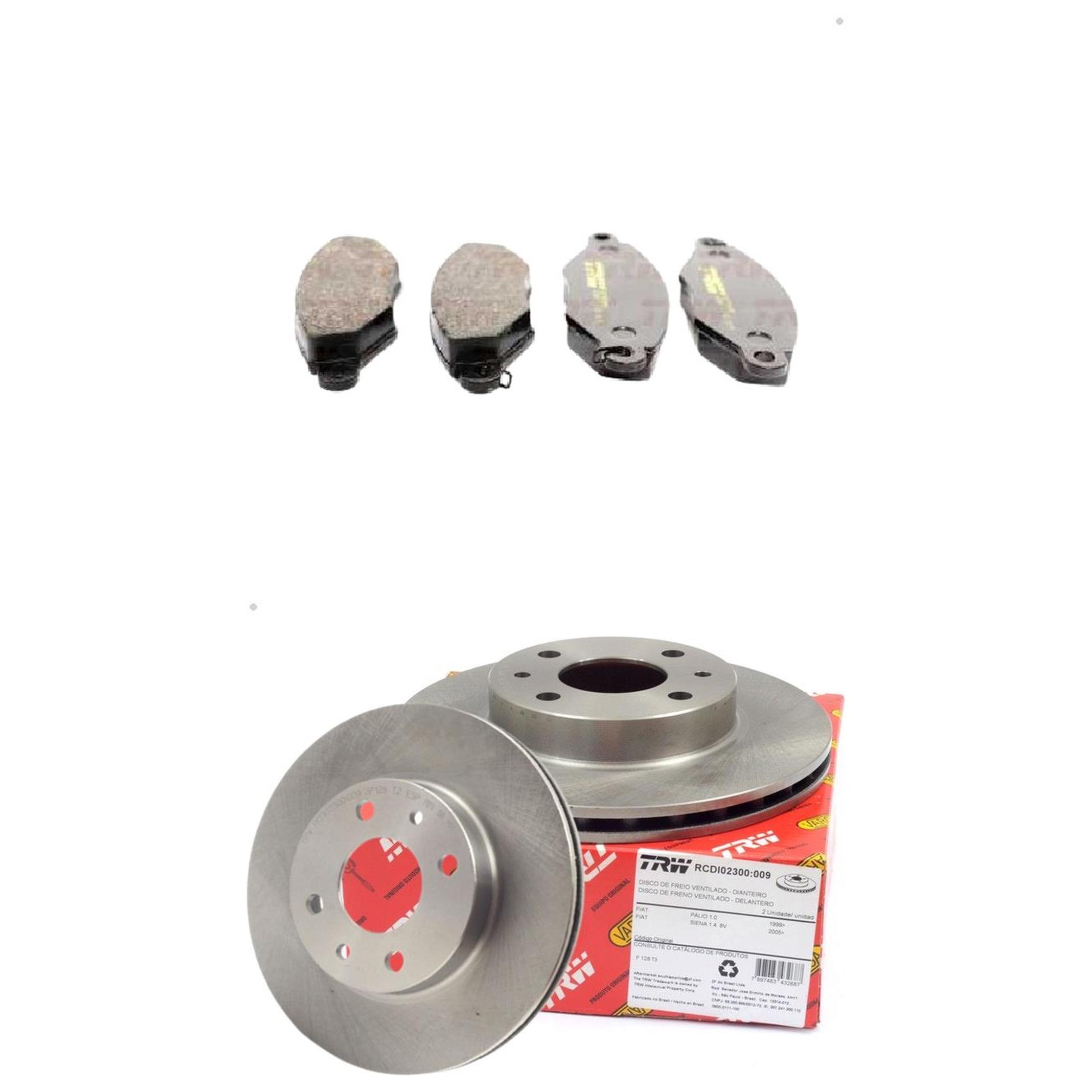 Kit Disco e Pastilha Dianteira - TRW - RCPT12830 - RCDI02300