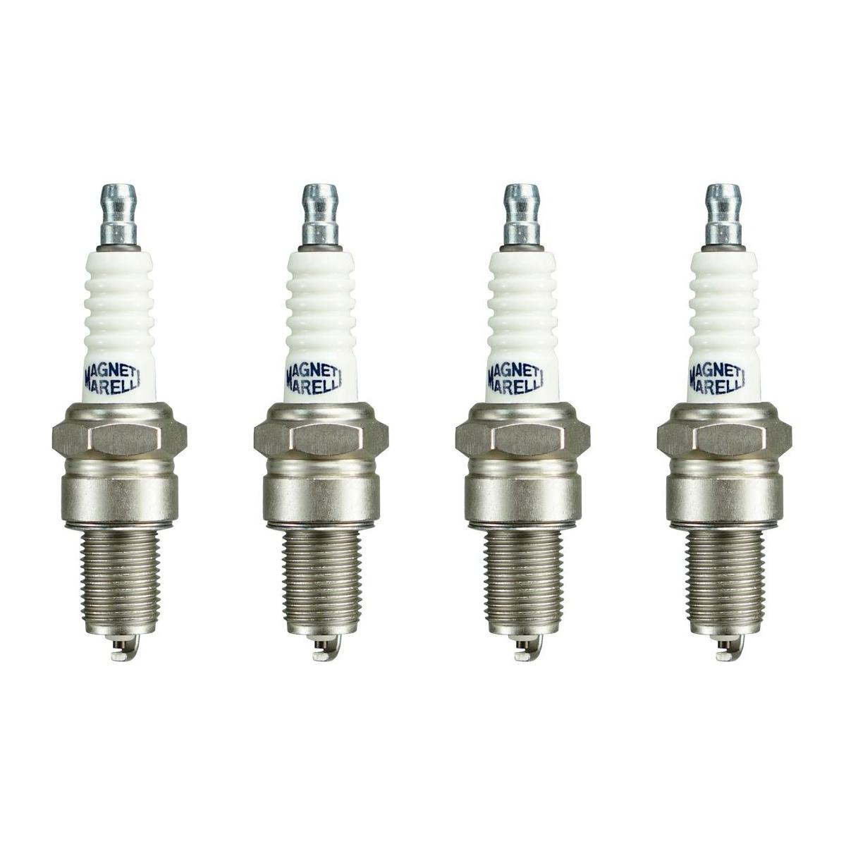 Kit 4 Vela Ignição Resistiva - Magneti Marelli - F5RTCMM