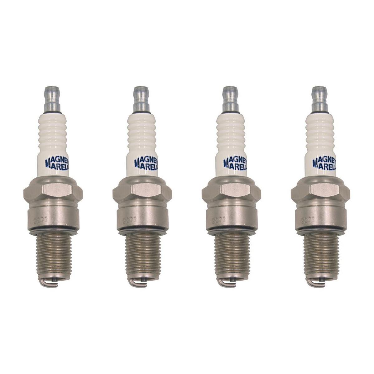 Kit 4 Vela Ignição Resistiva - Magneti Marelli - F7RCMM