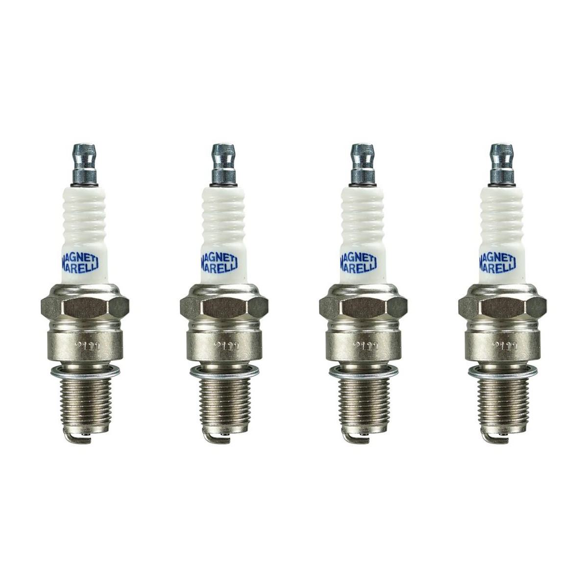 Kit 4 Vela Ignição Resistiva - Magneti Marelli - F8RCMM
