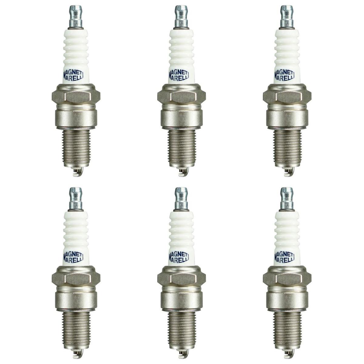 Kit 6 Vela Ignição Resistiva - Magneti Marelli - F5RTCMM
