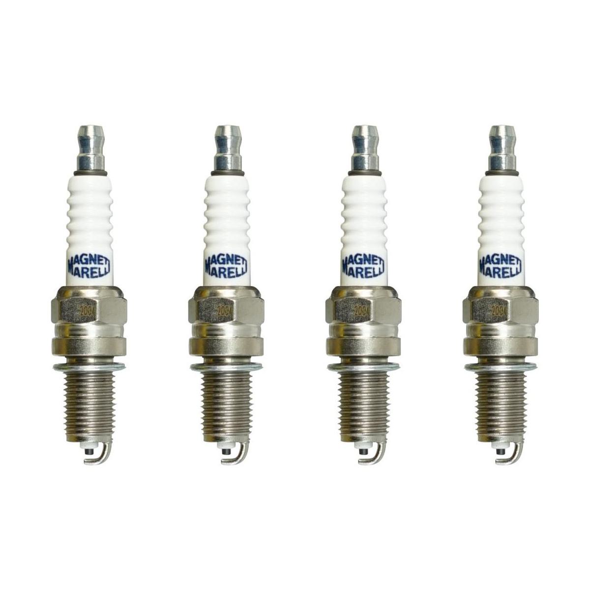 Kit 4 Vela Ignição Resistiva - Magneti Marelli - DK8RTCMM