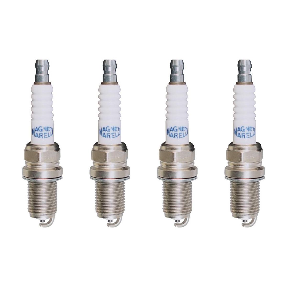 Kit 4 Vela Ignição Resistiva - Magneti Marelli - K5RTCMM