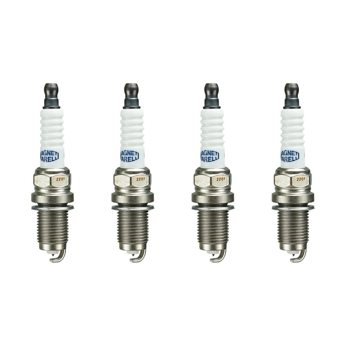 Kit 4 Vela Ignição Platinum-Iridium - Magneti Marelli - K6RBIPMM-11