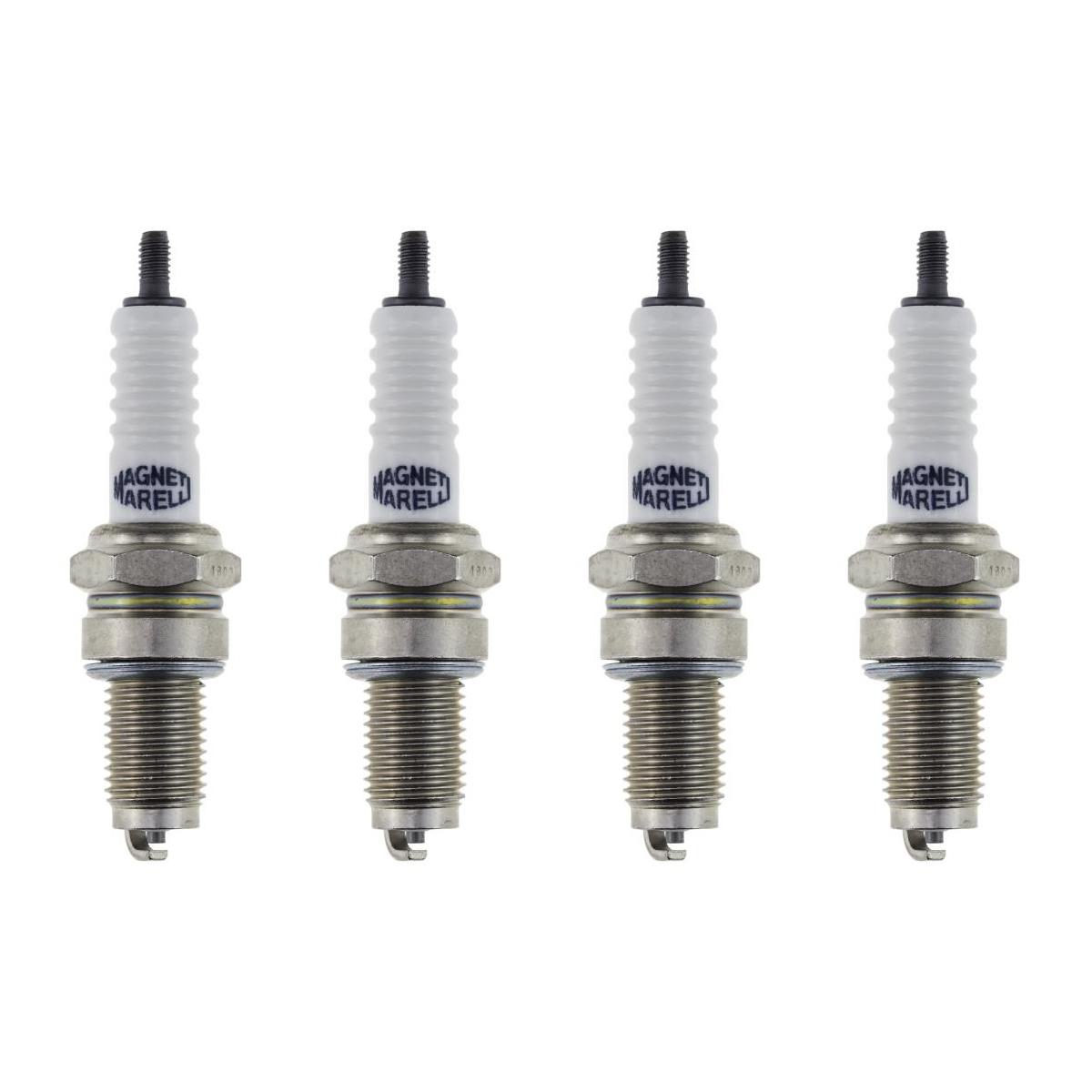 Kit 4 Vela Ignição Resistiva - Magneti Marelli - DR8TCMM-9