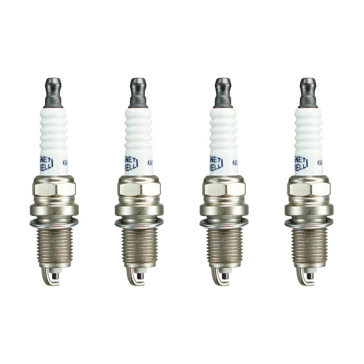 Kit 4 Vela Ignição Resistiva - Magneti Marelli - K6RTC2MM-11