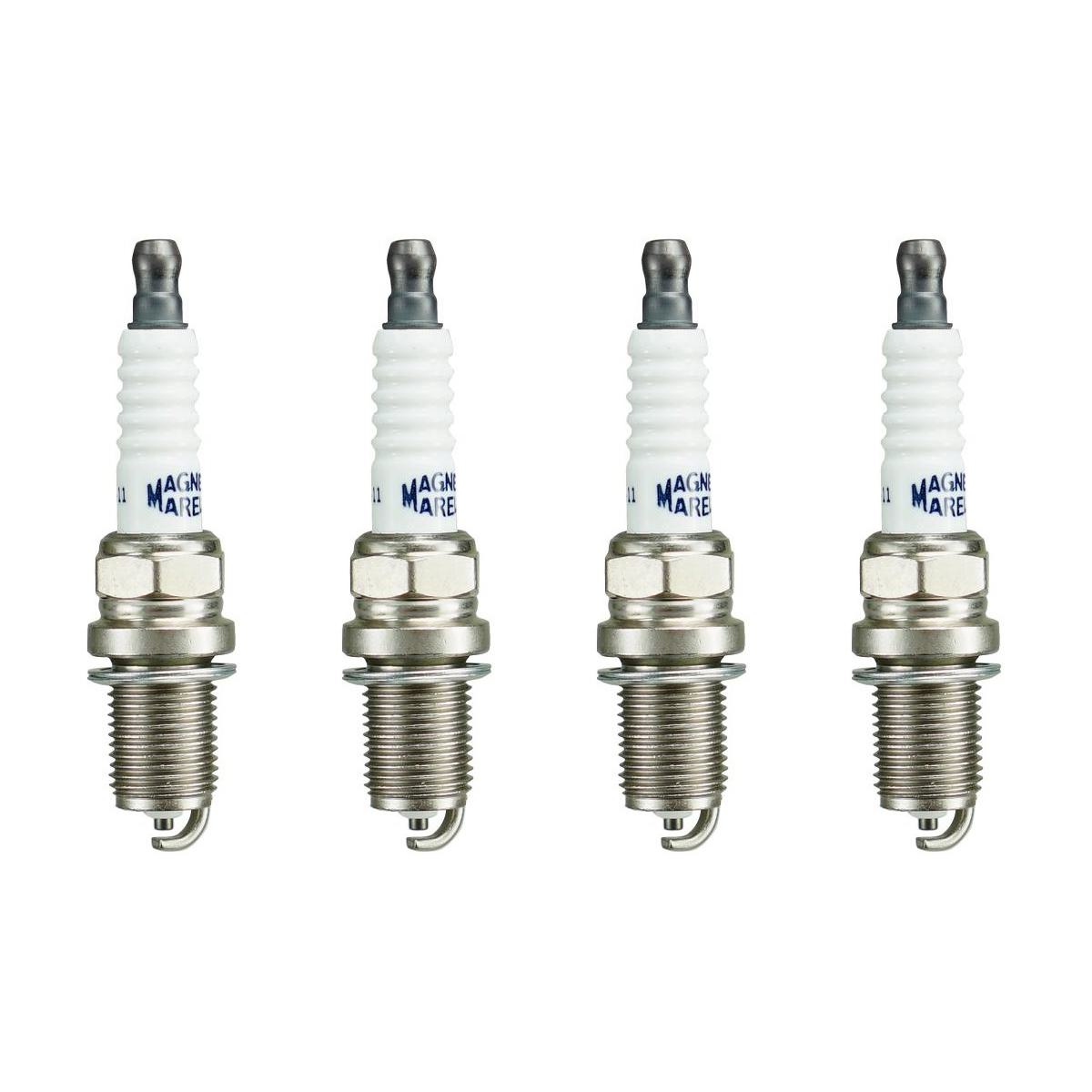 Kit 4 Vela Ignição Resistiva - Magneti Marelli - K5RTCMM-11