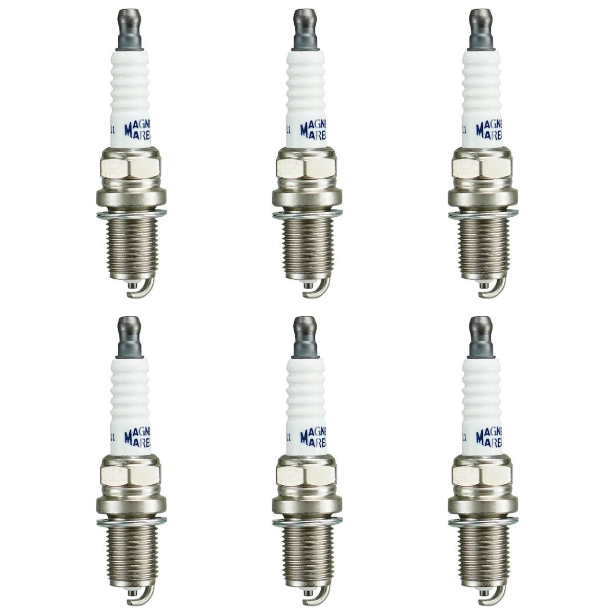 Kit 6 Vela Ignição Resistiva - Magneti Marelli - K5RTCMM-11