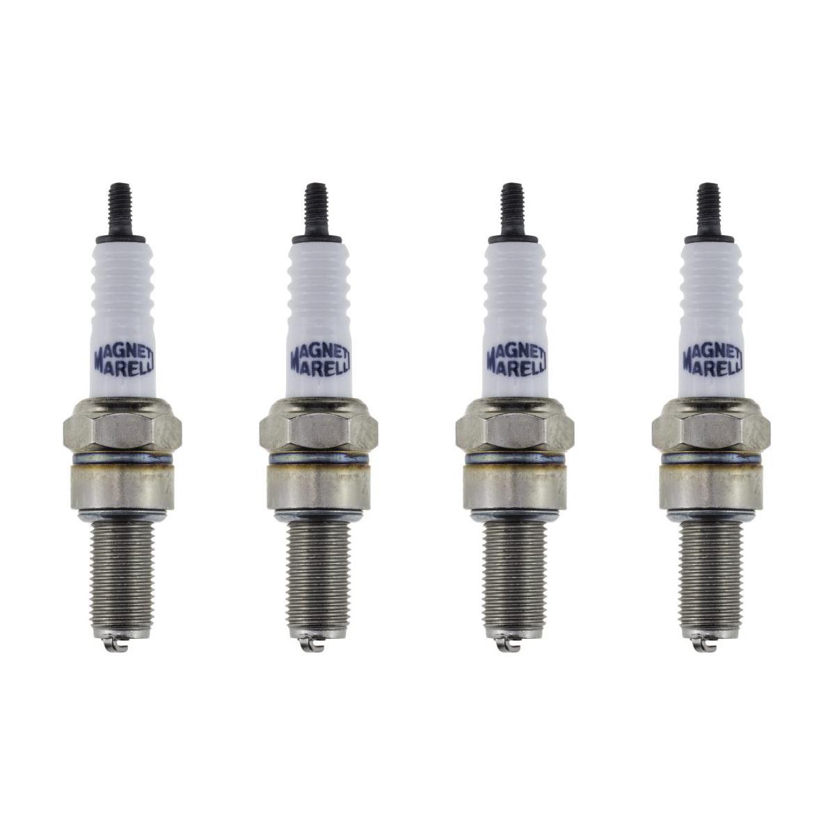 Kit 4 Vela Ignição Resistiva - Magneti Marelli - BR8CMM