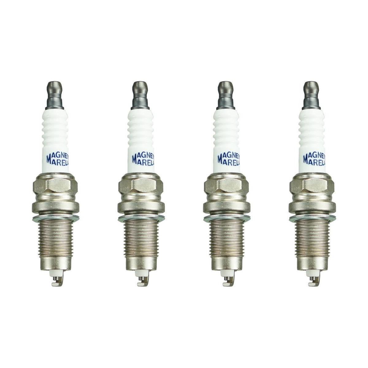 Kit 4 Vela Ignição Resistiva - Magneti Marelli - K6RTSMM