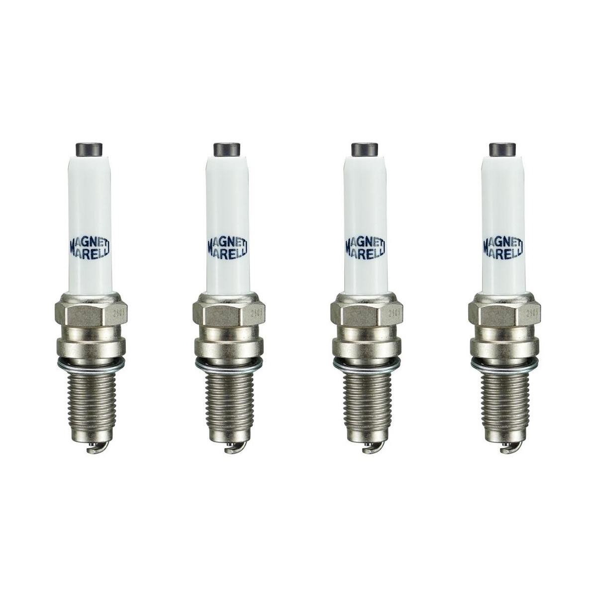 Kit 4 Vela Ignição Resistiva - Magneti Marelli - DK7RTBMM