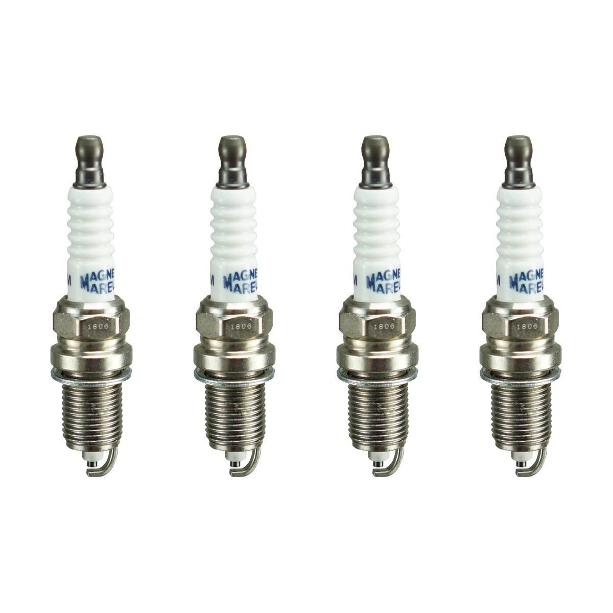 Kit 4 Vela Ignição Resistiva - Magneti Marelli - K7RAMM