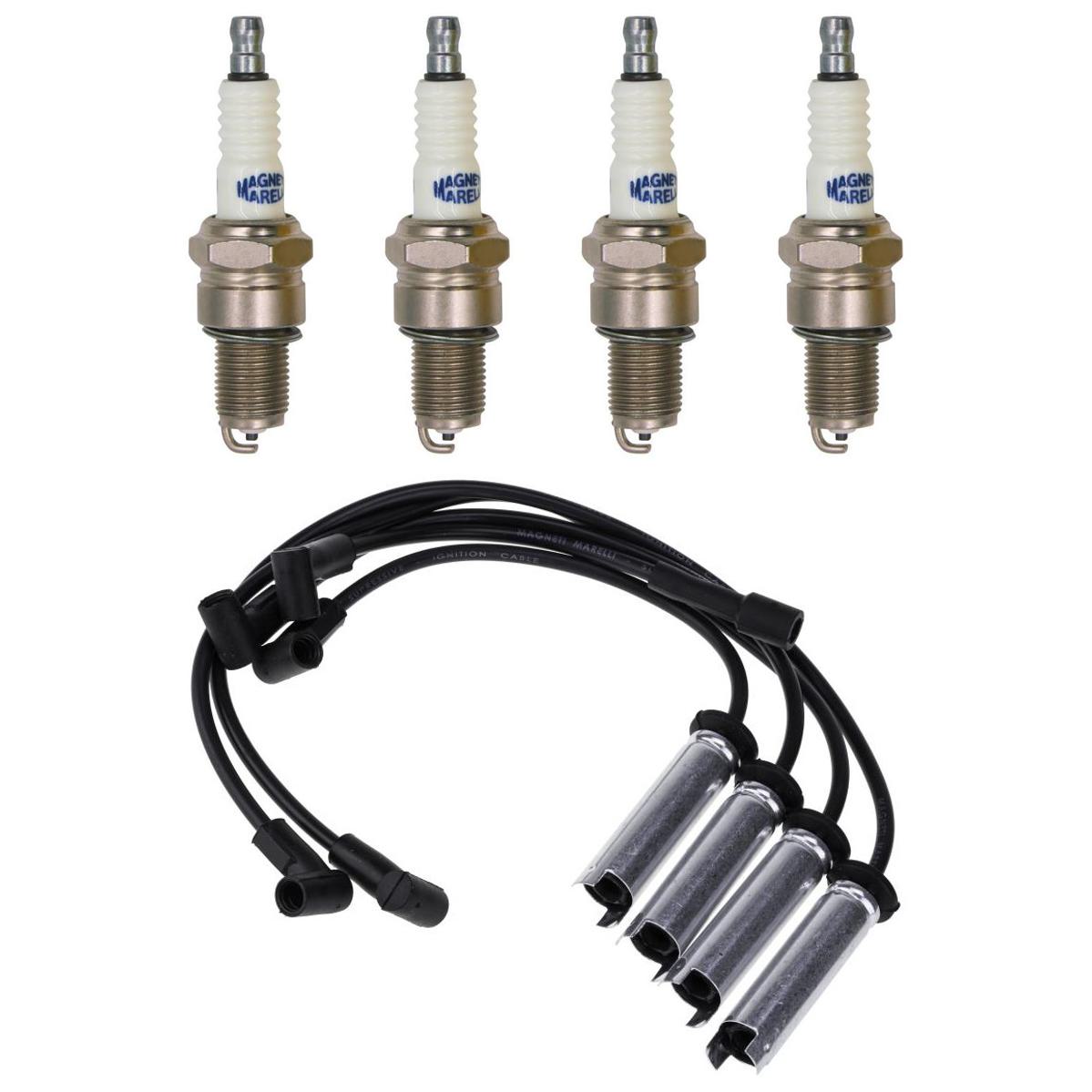 Kit 4 Vela Ignição V-Form e Cabo - Magneti Marelli - CVMG6502 / F5RFMM