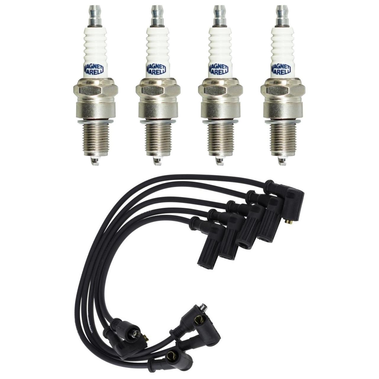 Kit 4 Vela Ignição V-Form e Cabo - Magneti Marelli - CVMT4902 / F5RFMM