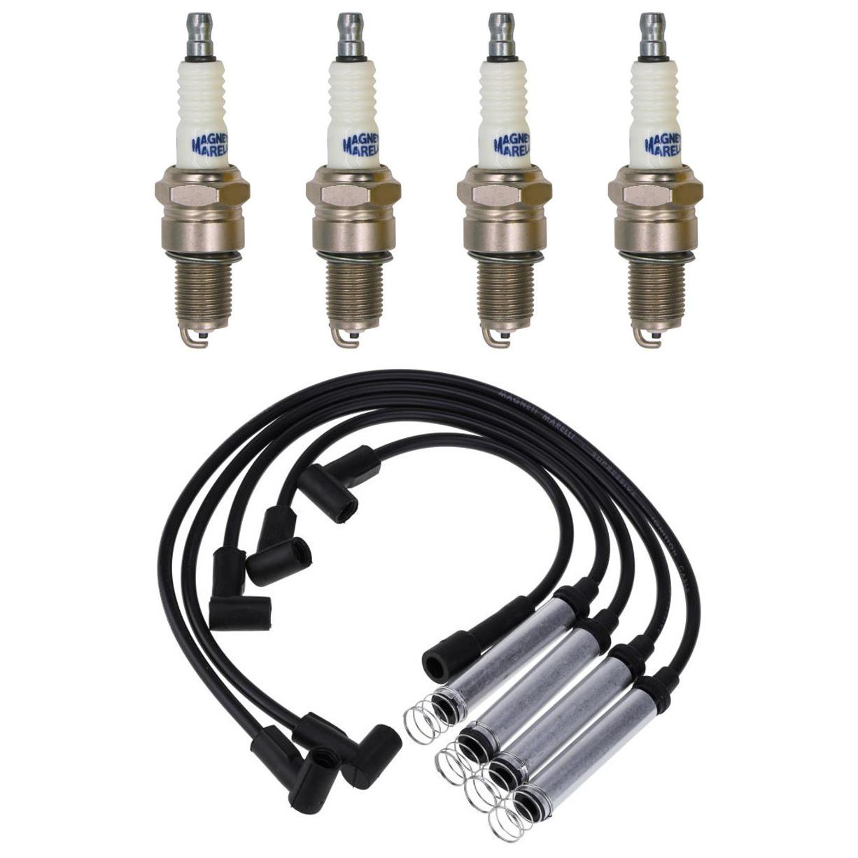 Kit 4 Vela Ignição V-Form e Cabo - Magneti Marelli - CVMG65P2 / F7RFMM