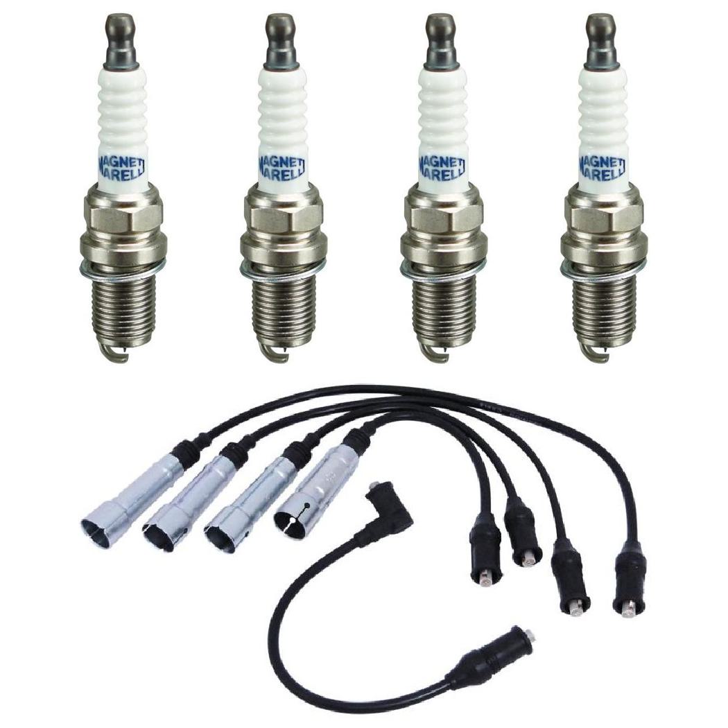 Kit 4 Vela Ignição Platinum Cabo - Magneti Marelli - CVMV2002 / K6RTPMM
