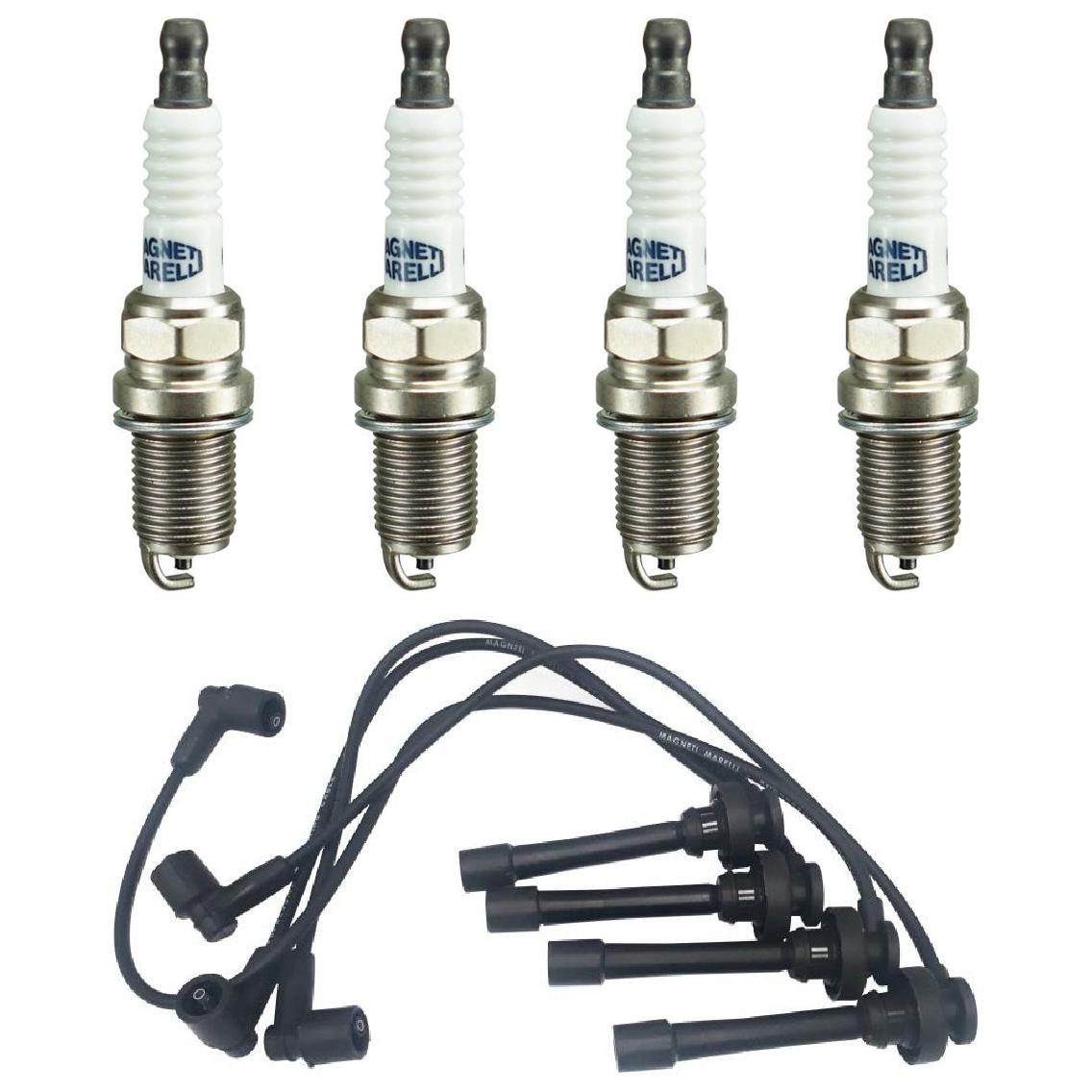 Kit 4 Vela Ignição Platinum Cabo - Magneti Marelli - CVMY0102 / K6RTPMM