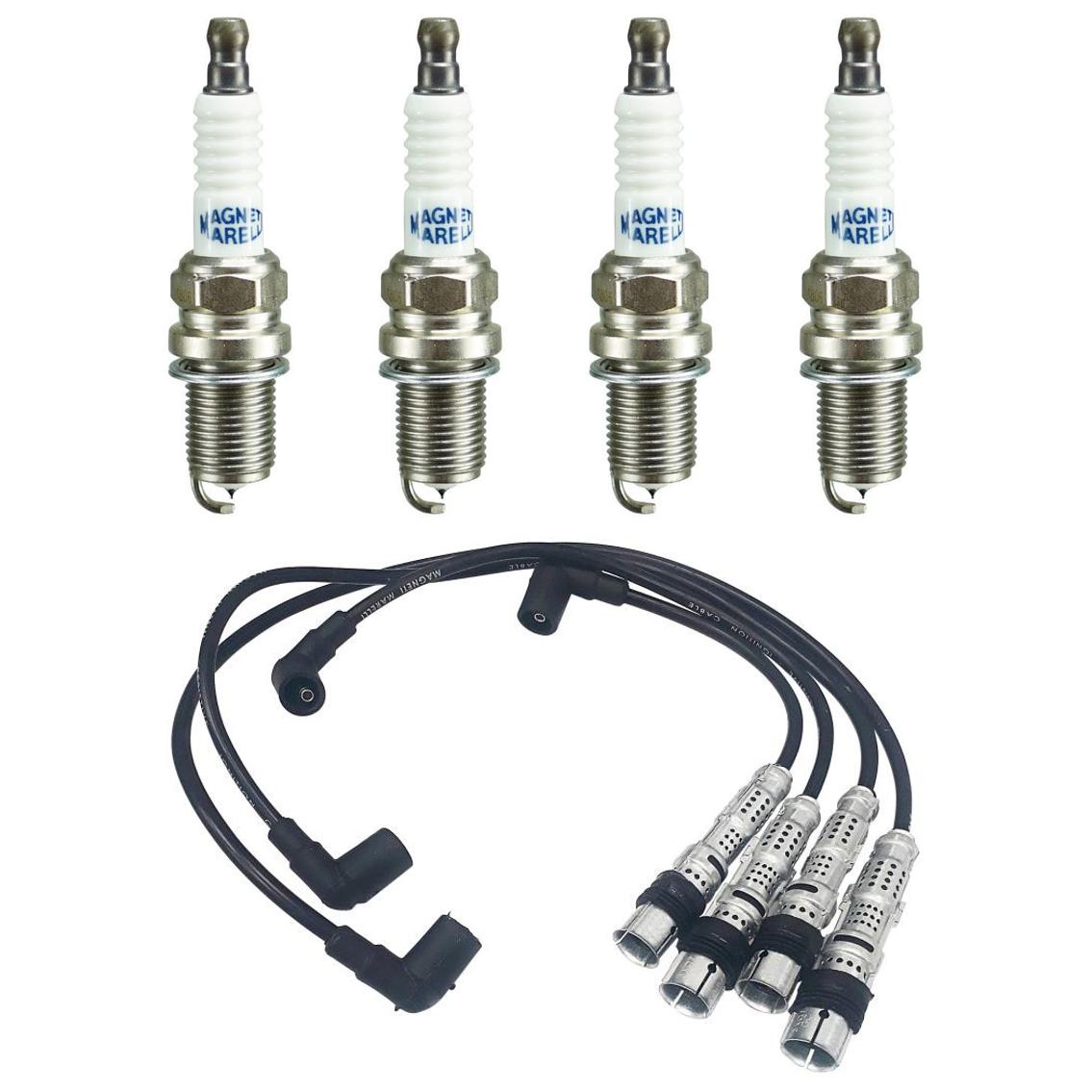 Kit 4 Vela Ignição Platinum Cabo - Magneti Marelli - CVMV4302 / K7RTPMM