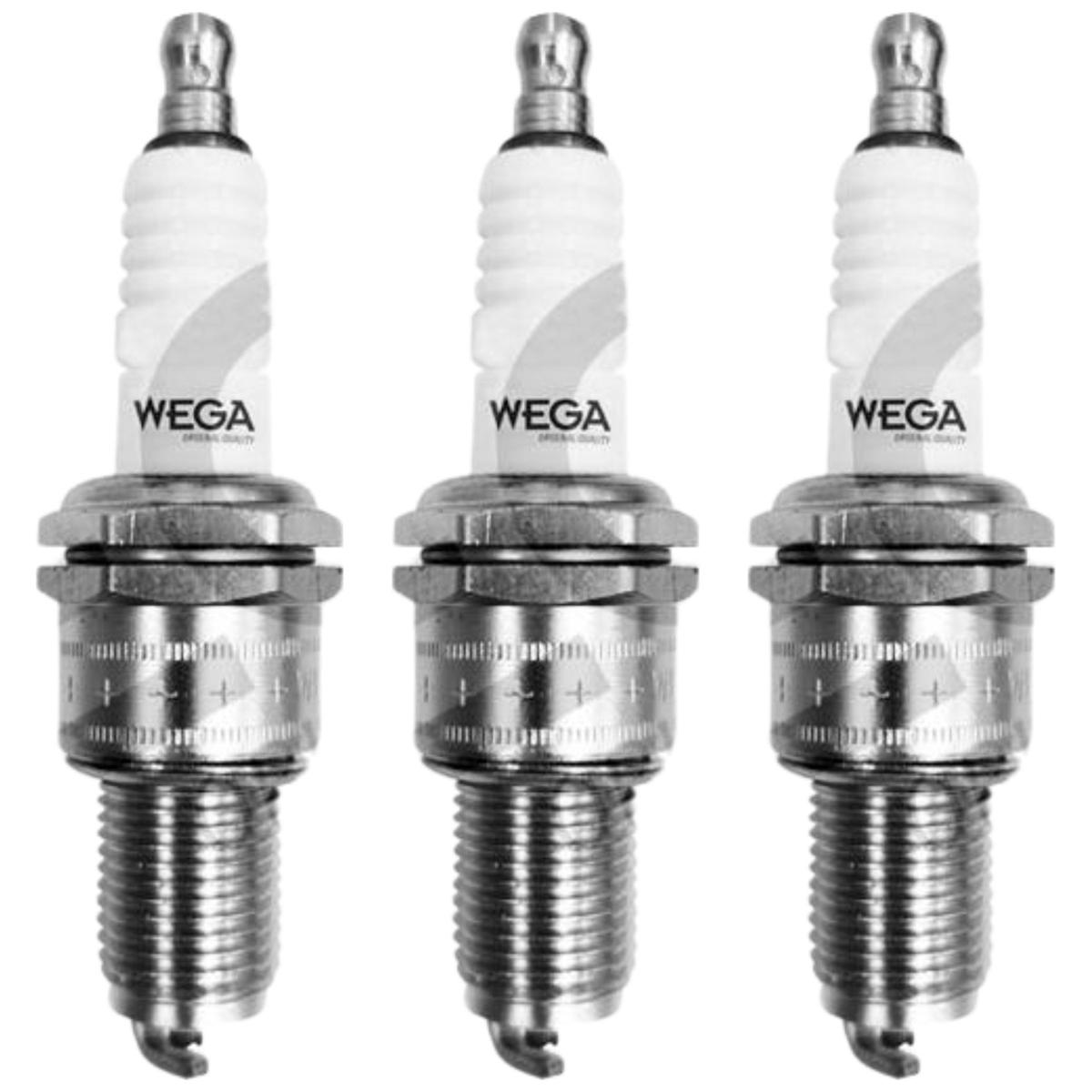 Jogo 3 vela de ignição - Wega - CR15LYIB1