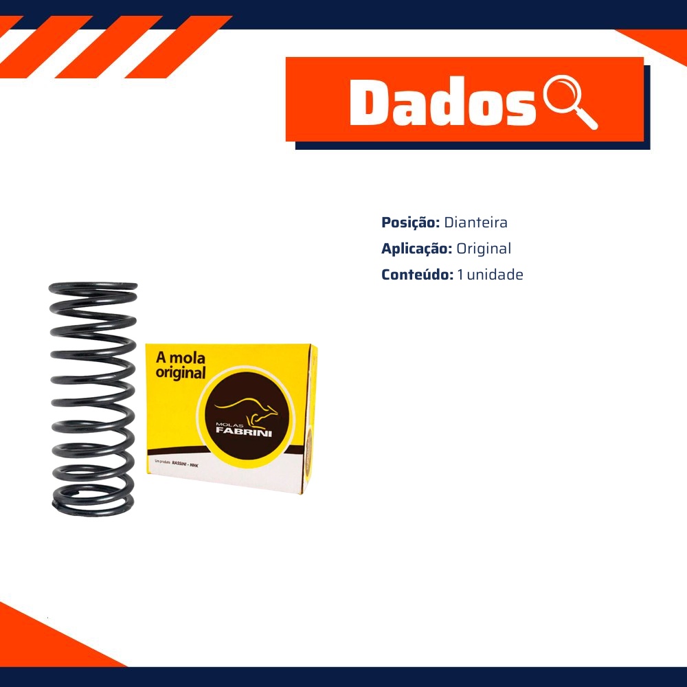 Mola da Suspensão Dianteira para Ford Pampa - Fabrini - I-FO0263